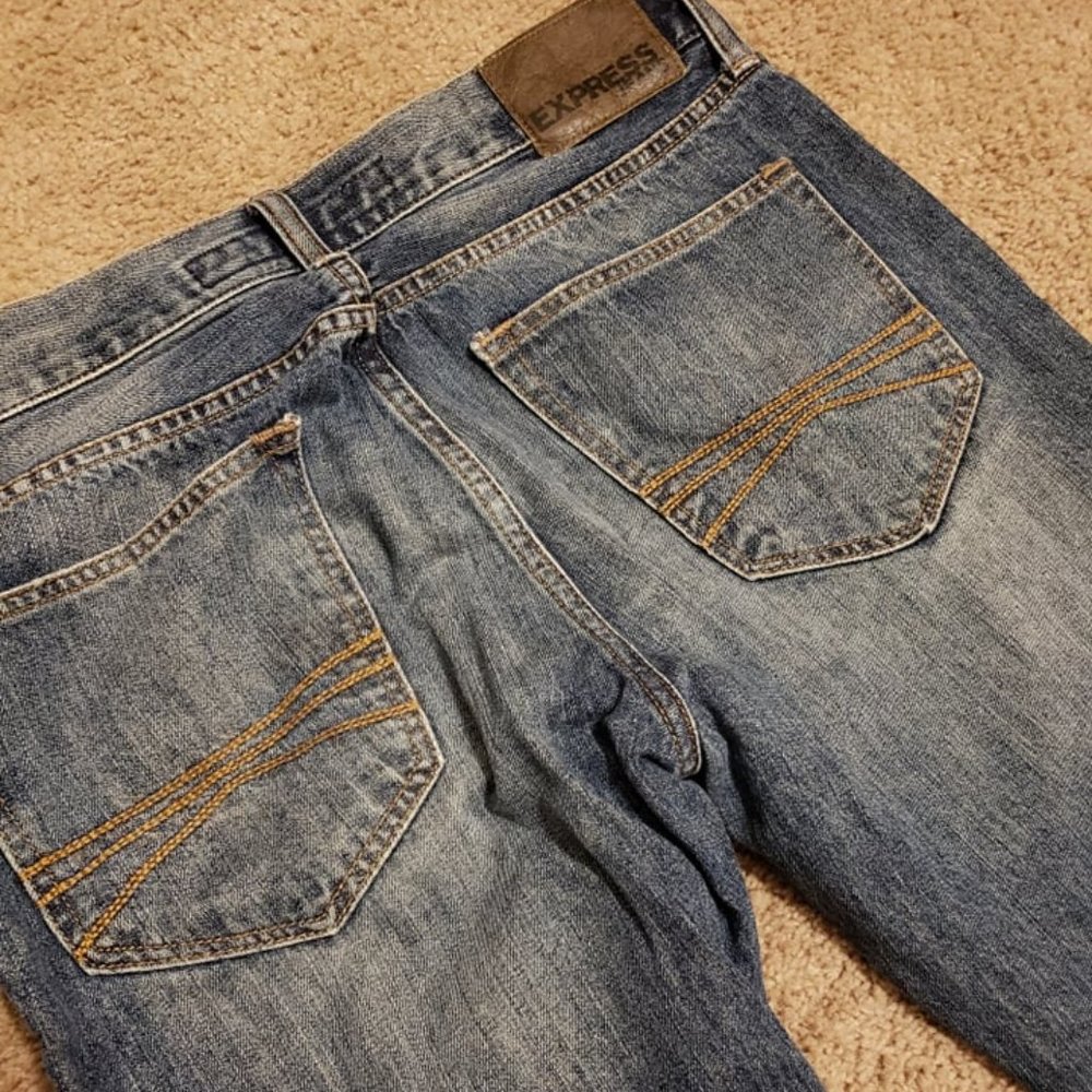 Express Denim Jeans Rocco Slim Fit Boot Cut